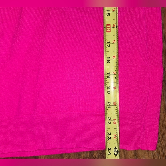 J. Crew Hot Pink Merino Wool Crew Blend Neck Women's Sweater - Picture 6 of 9